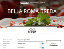 Tablet Screenshot of bella-roma-breda.nl